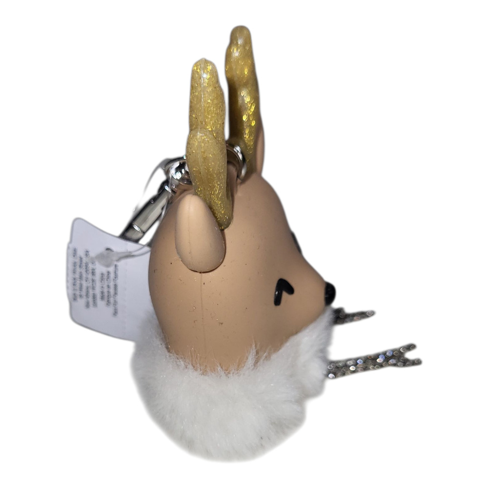 Cozy Bling Reindeer Pocketbac Sanitizer Holder by Bath & Body Clip Attach NWT - Picture 3 of 5